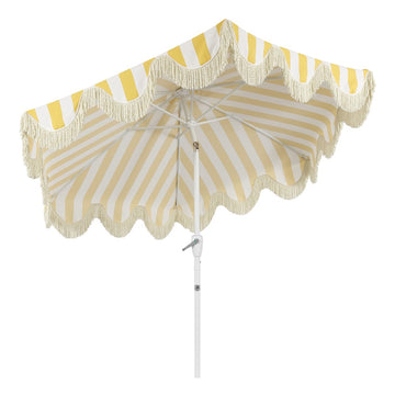 Collins 9 ft. Classic Cottage Tassel Market Patio Umbrella